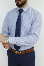 ⁦Classic Shirt - 942 - light blue⁩ - الصورة ⁦3⁩