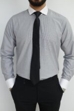 ⁦Classic Shirt - 943  - Gray⁩ - الصورة ⁦2⁩