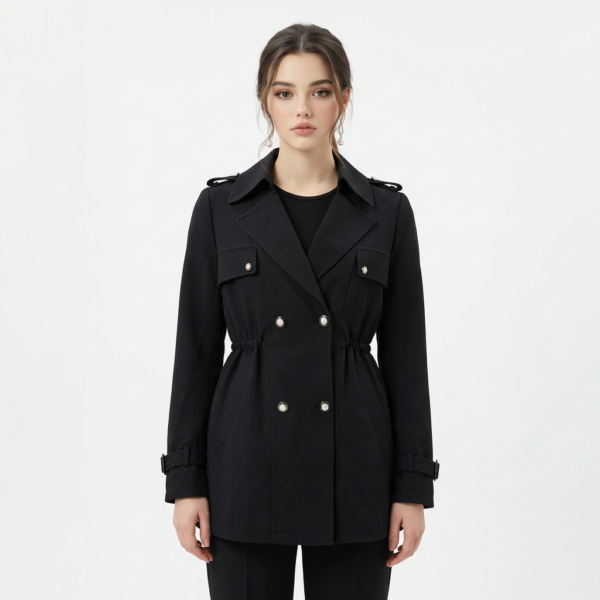 coat - w 6807 - black