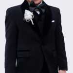 ⁦kids suit 668 - black⁩ - الصورة ⁦4⁩