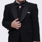 ⁦kids suit 662 - black⁩ - الصورة ⁦4⁩