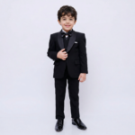 ⁦kids suit 662 - black⁩ - الصورة ⁦2⁩