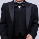 ⁦kids suit 664 - black⁩ - الصورة ⁦2⁩