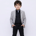 ⁦plz kids -704 - Gray⁩ - الصورة ⁦2⁩