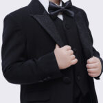 ⁦kids suit 665 - black⁩ - الصورة ⁦5⁩