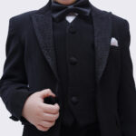 ⁦kids suit 665 - black⁩ - الصورة ⁦3⁩