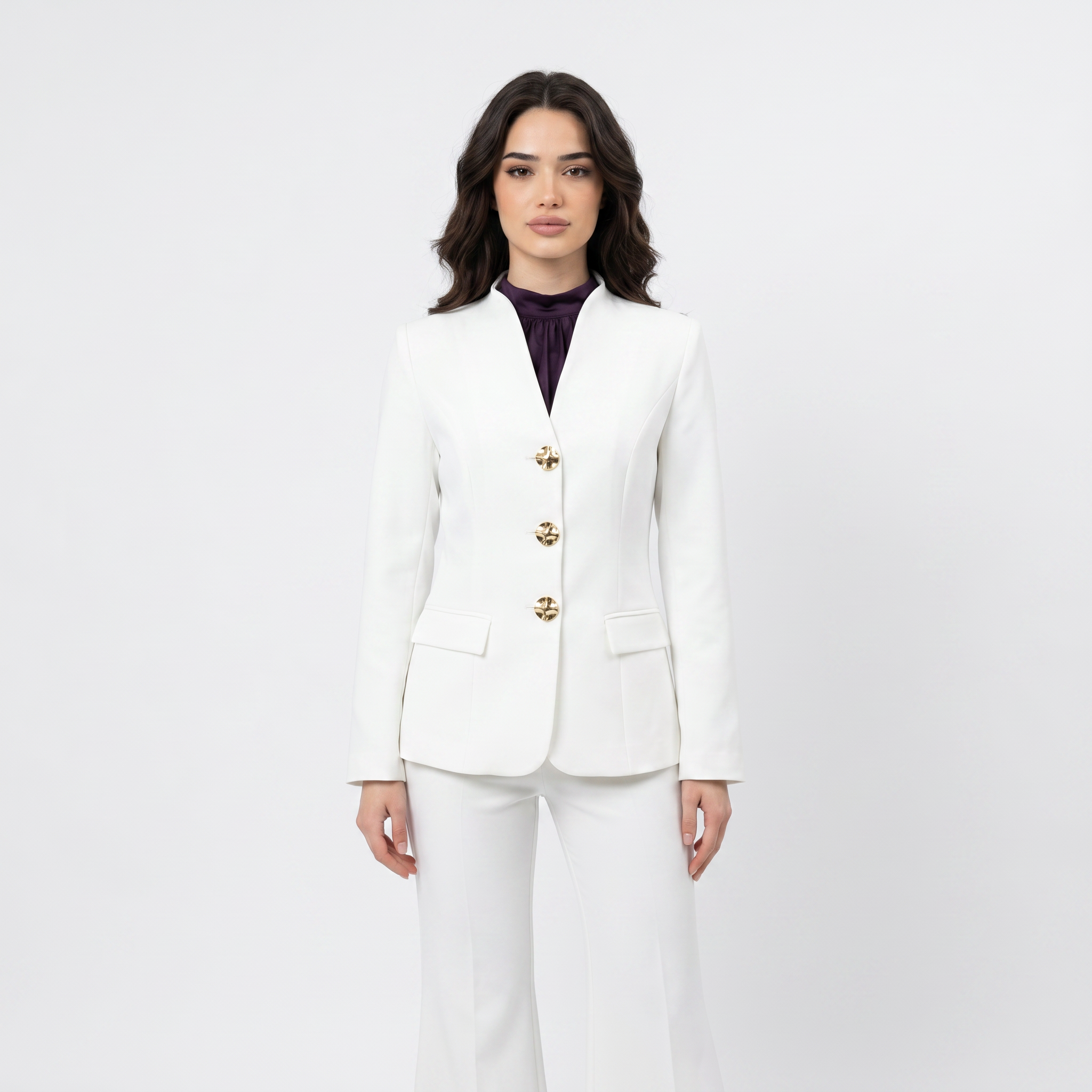magnific_the-girl-in-img1-same-fac_2883339784 Blazer - 087 - White - الصورة 1