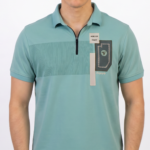 ⁦T-Shirt - 2102 - Turquoise⁩ - الصورة ⁦2⁩