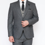⁦suit - 229 - Gray⁩ - الصورة ⁦2⁩