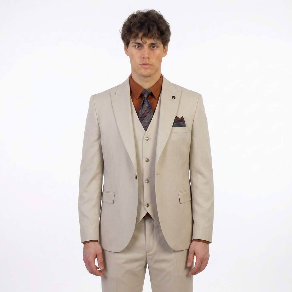magnific_use-the-exact-same-person_2961473794 suit - 988 - Beige - الصورة 1