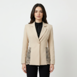 Blazer - C8590 - Dark beige