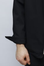 ⁦suit over size - 033 - black⁩ - الصورة ⁦4⁩