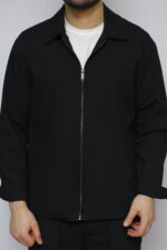 ⁦suit over size - 033 - black⁩ - الصورة ⁦2⁩