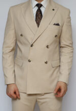 ⁦suit - 335 - beige⁩ - الصورة ⁦3⁩