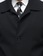 ⁦suit - over size - 034 - black⁩ - الصورة ⁦2⁩