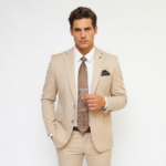 ⁦Suit - 1610 - Beige⁩ - الصورة ⁦2⁩