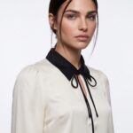 ⁦Shirt.W - 8657 - black⁩ - الصورة ⁦4⁩