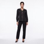 ⁦Shirt.W - 239 - black⁩ - الصورة ⁦3⁩