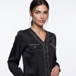 ⁦Shirt.W - 239 - black⁩ - الصورة ⁦2⁩