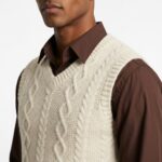 ⁦Vest - 8323 - Beige⁩ - الصورة ⁦3⁩