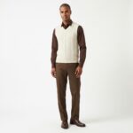 ⁦Vest - 8323 - Beige⁩ - الصورة ⁦2⁩