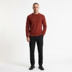 ⁦Pullover - 7023 - Copper⁩ - الصورة ⁦2⁩