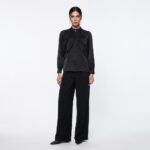 ⁦Shirt.W - 6096 - black⁩ - الصورة ⁦2⁩