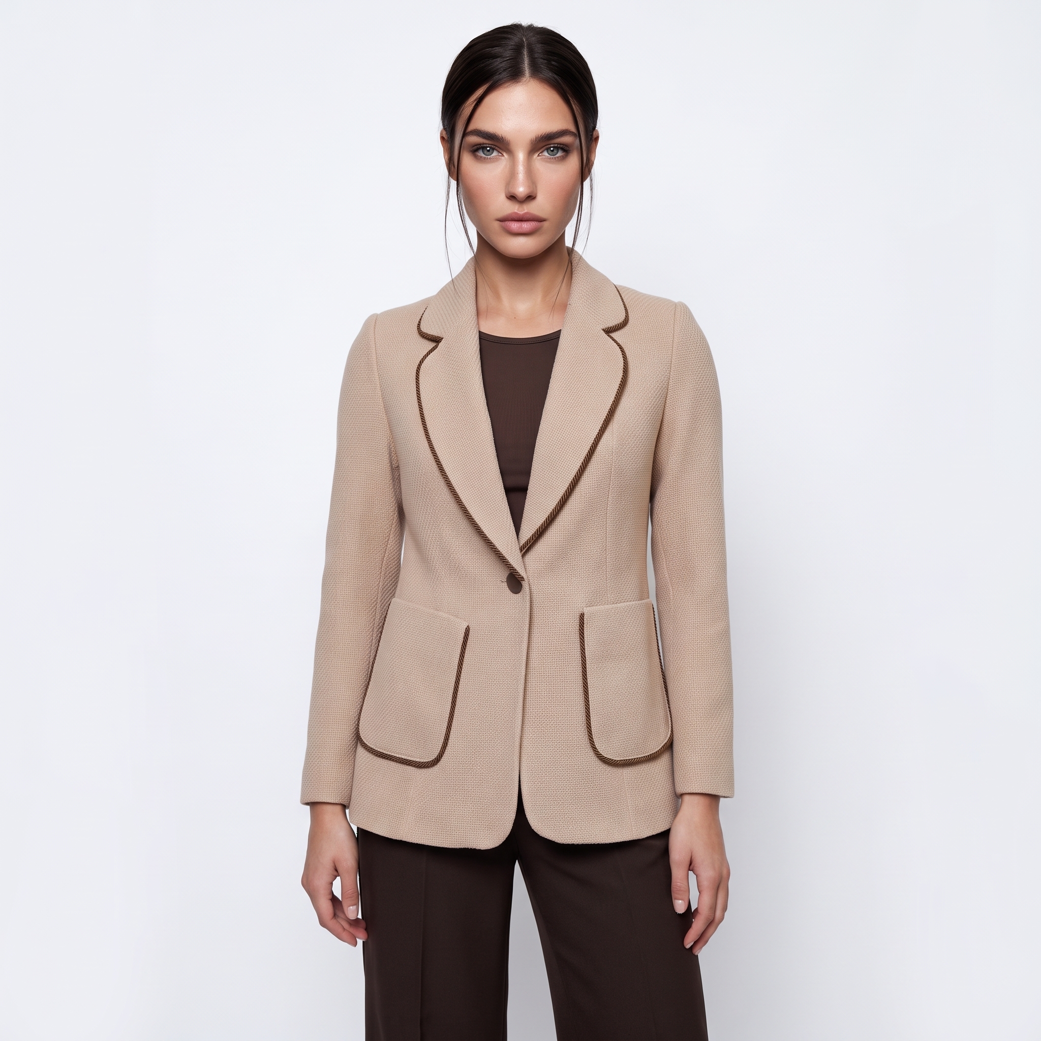 image-1 Plz - 7926 - Beige - الصورة 1
