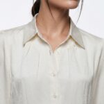 ⁦Shirt.W - 2558 - OF white⁩ - الصورة ⁦3⁩