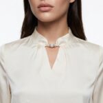⁦Shirt.W - 8710 - OF white⁩ - الصورة ⁦3⁩